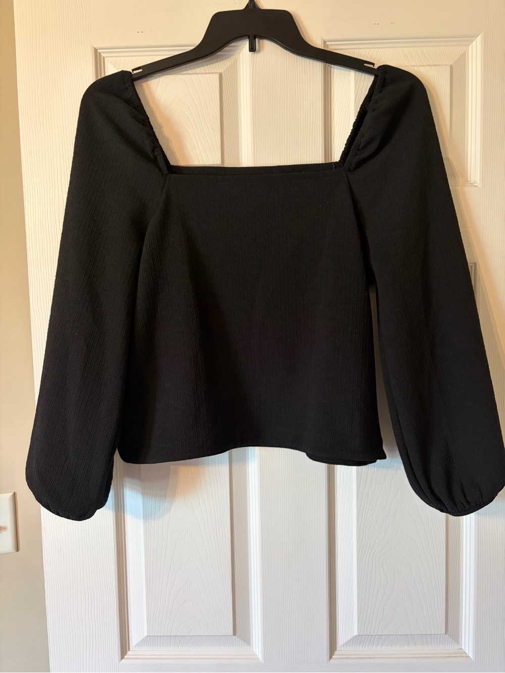 Madewell Square Neck Puff Sleeve Blouse